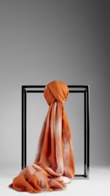 Ombré Check Scarf