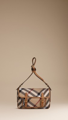 Exploded Check Messenger Bag