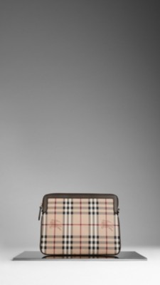 Haymarket Check Crossbody iPad Case
