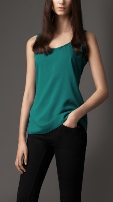 Stretch-Silk Crêpe Vest