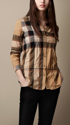 Check Cotton-Blend Shirt