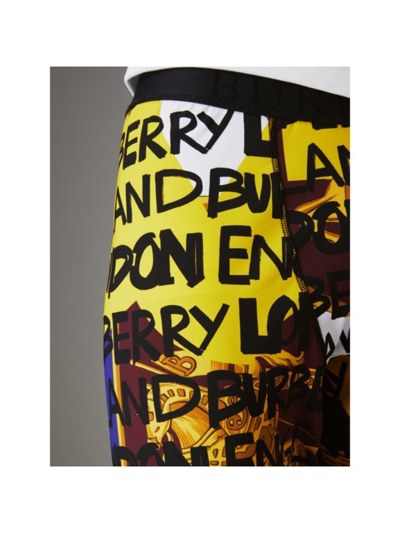 graffiti print leggings