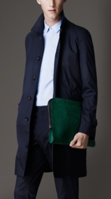 Metallic Undercollar Parachute Cotton Car Coat