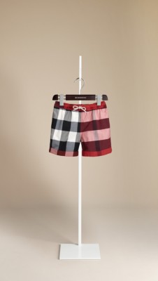 Check Swim Shorts