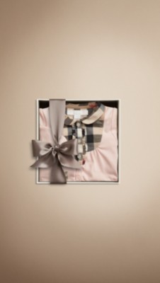 Check Sleepsuit Baby Gift Set