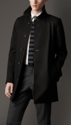 Resinated Cotton Car Coat