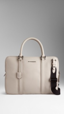 London Leather Crossbody Briefcase