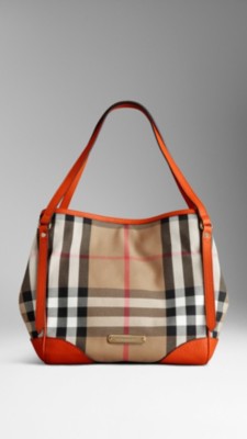 Small Bridle House Check Tote Bag