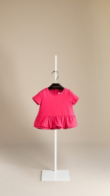 Frill Detail Cotton T-Shirt