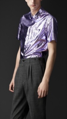 Metallic Cotton Shirt