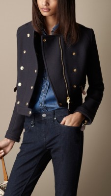 Wool Twill Military Jacket