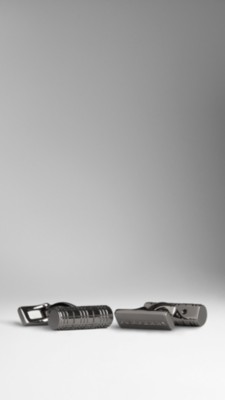 Check Engraved Cufflinks