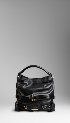 Medium Bridle Leather Hobo Bag