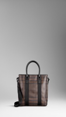 Smoked Check Tote Bag