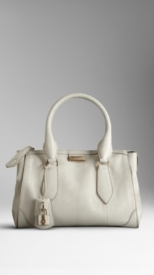 Medium Python Skin Tote Bag