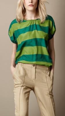 Striped Silk Blouse