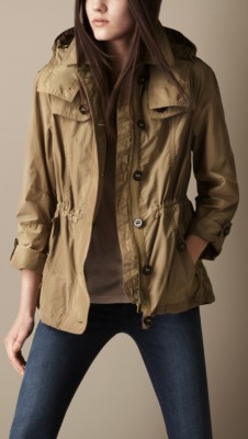 Cropped Hooded Parka