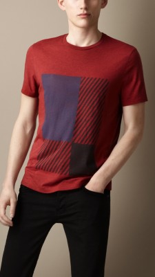 Graphic Check Print T-Shirt