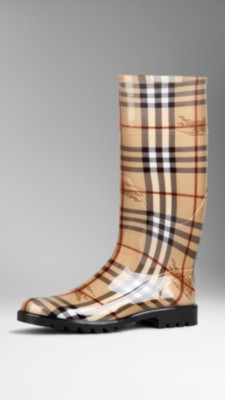 Haymarket Check Rain Boots