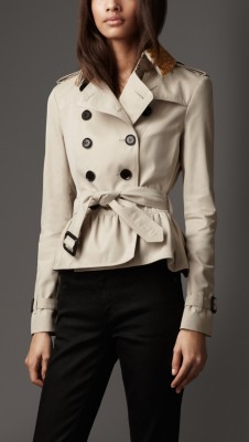 Cotton Gabardine Beaded Collar Jacket