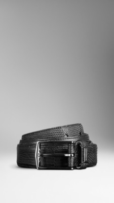Textured Lizard Belt