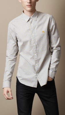 Contrast Gingham Shirt