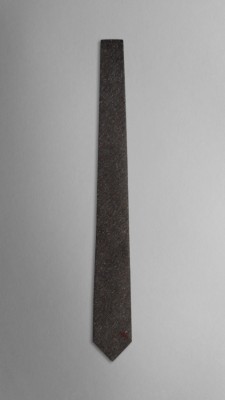 Textured Jacquard Wool Silk Tie