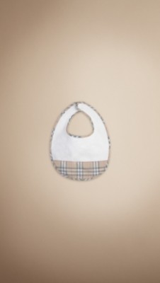 Check Detail Cotton Bib