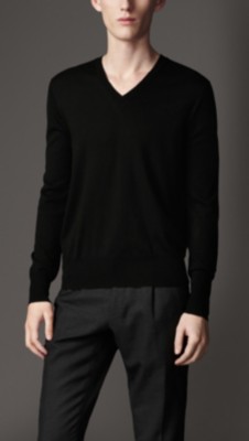 V-Neck Merino Wool Sweater