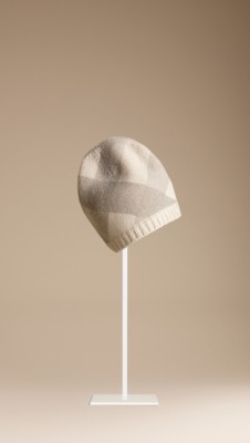 Printed Check Beanie