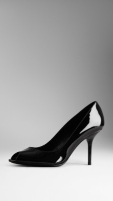 Patent Peep-Toe Pumps