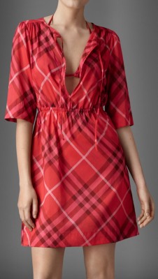Check Cotton Kaftan