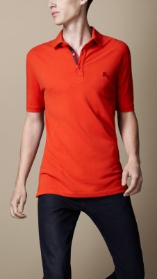 Check Placket Polo Shirt
