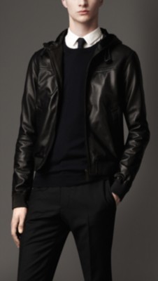 Hooded Lambskin Blouson