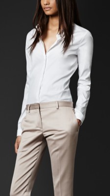 Stretch-Cotton Fitted Shirt