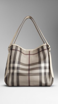 Medium Smoked Check Tote Bag