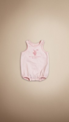 Burberry Baby Knight Cotton Bodysuit