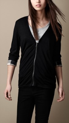 Rebeca reversible con cremallera delantera