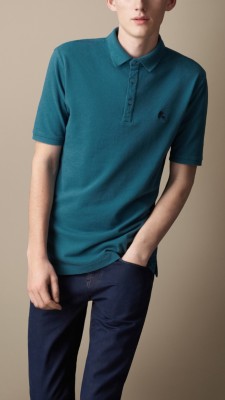 Check Placket Polo Shirt