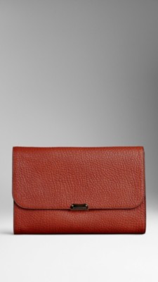 Heritage Grain Leather Clutch Bag