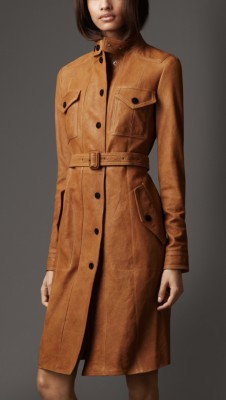 Military Pocket Leather Coat