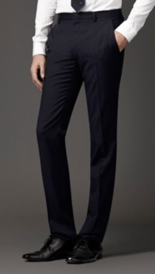Modern Fit Virgin Wool Trousers
