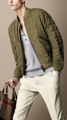 Sport Collection Quilted Bomber Jacket