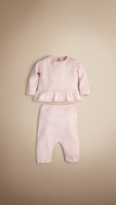 Baby Cotton Peplum Set