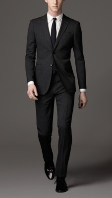 Modern Fit Virgin Wool Blend Suit