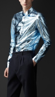 Metallic Cotton Shirt