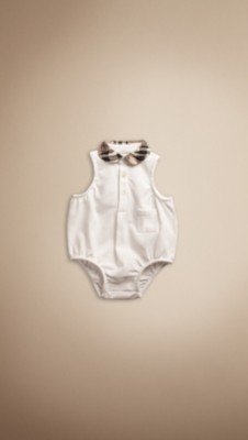 Check Collar Bodysuit