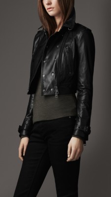 Lambskin Leather Biker Jacket