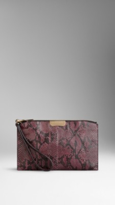 Painted Python Wristlet
