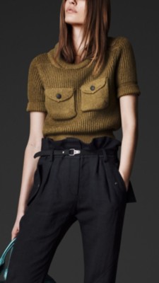 Ribbed Knit T-shirt
